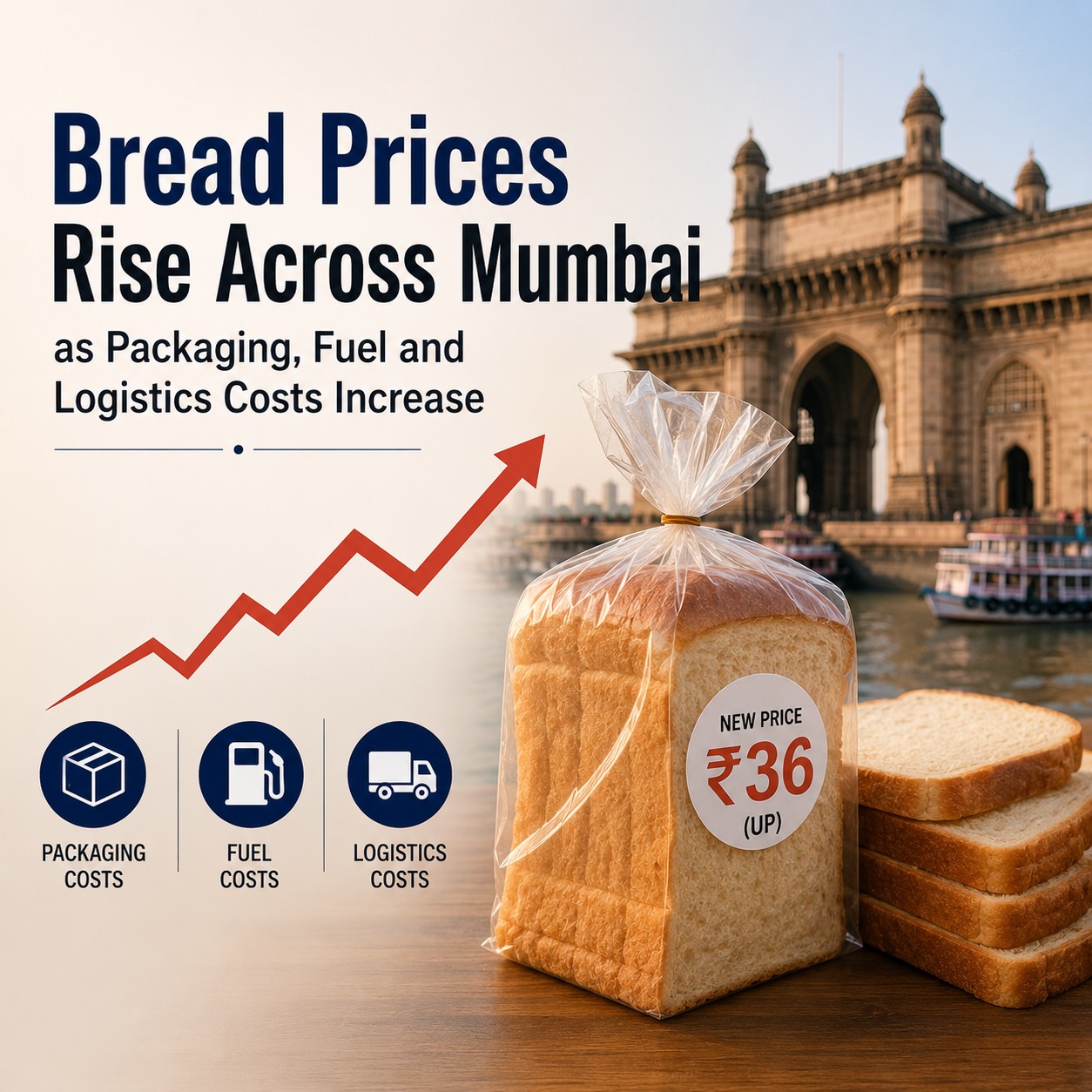 Bread Prices Rise Across Mumbai as Packaging, Fuel and Logistics Costs Increase